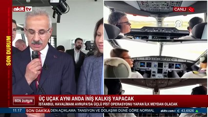 Bakan Uraloğlu "start" verdi! 3 uçak aynı anda gökyüzüne havalandı!