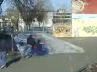 chute de caddi dan le skate park