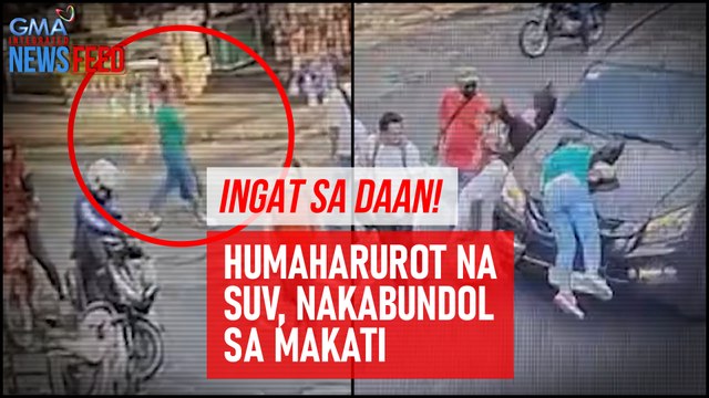 Humaharurot na SUV, nakabundol sa Makati | GMA Integrated Newsfeed