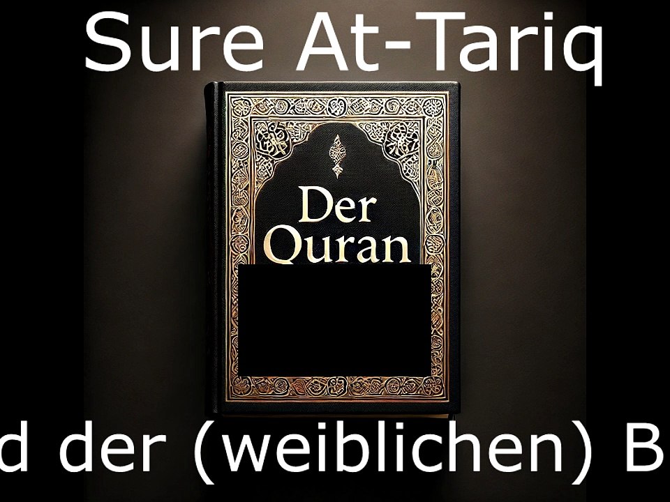 Der Quran auf Deutsch-Sure At Tariq (86)