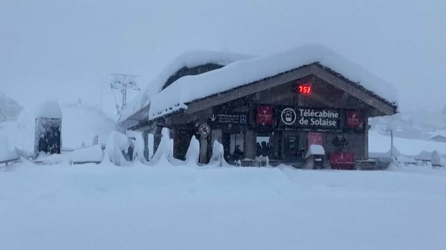 D'importantes chutes de neige en Savoie en plein mois d'avril