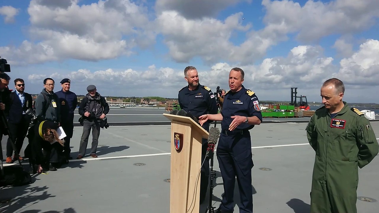 HMS Prince of Wales prepares to leave Portsmouth for Carrier Strike Group op