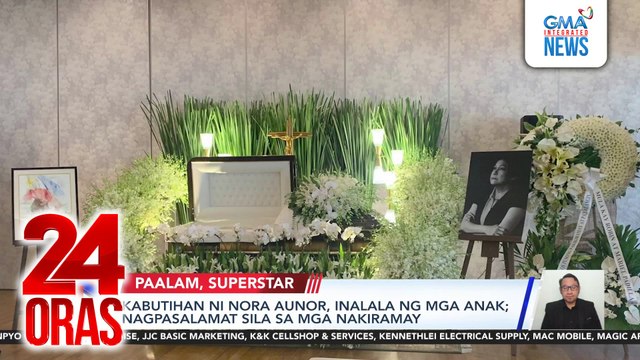 Kabutihan ni Nora Aunor, inalala ng mga anak; nagpasalamat sila sa mga nakiramay | 24 Oras