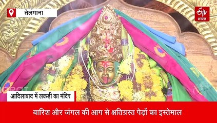 एक भी पेड़ काटे बिना, लकड़ी का भव्य महाकाली मंदिर बनाया...आदिवासियों की इस कलाकृति को देख हैरान रह जाएंगे
