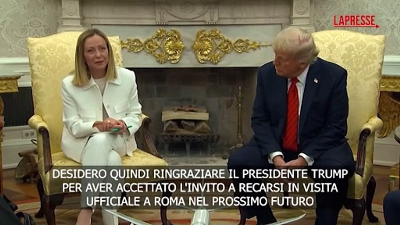 Dazi, Meloni: "Trump ha accettato invito a Roma per dialogo con Ue"