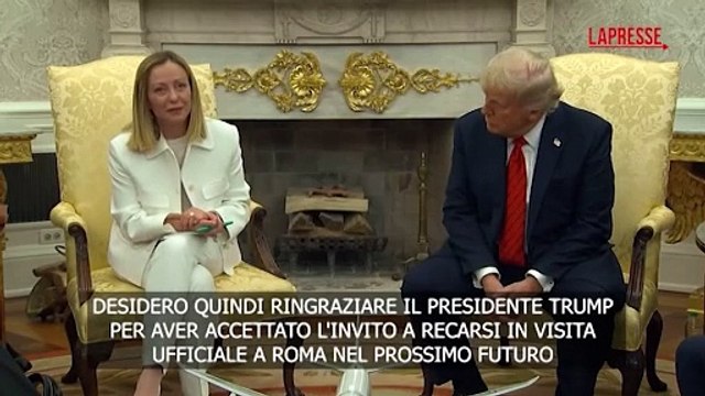 Dazi, Meloni: Trump ha accettato invito a Roma per dialogo con Ue