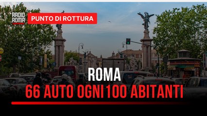 Roma, 66 auto ogni 100 abitanti