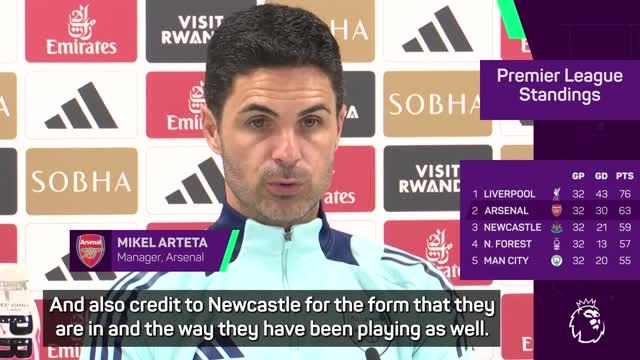 Arteta wary of second-place jeopardy after recent draws