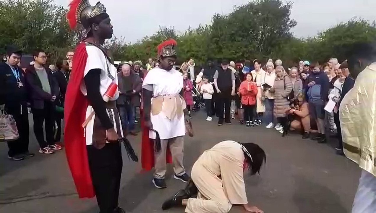 Sunderland re-enacts Jesus' crucifixion journey as Walk of Witness makes Good Friday return to city