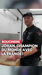 Le Picard Johan Boudinel champion du monde de boucherie avec la France !