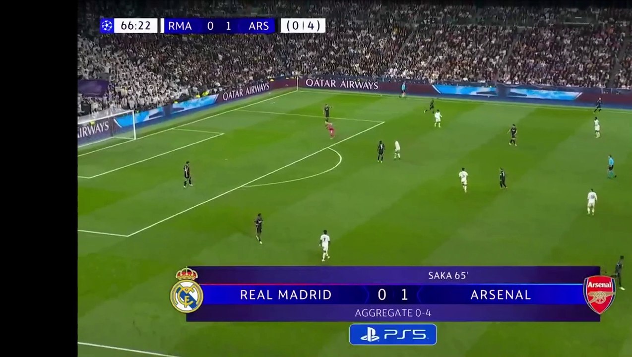 Vini pulled one back Real madrid vs Arsenal 1 - 1