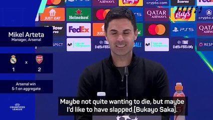 'I'd like to have slapped him' - Arteta reacts to Saka horror penalty