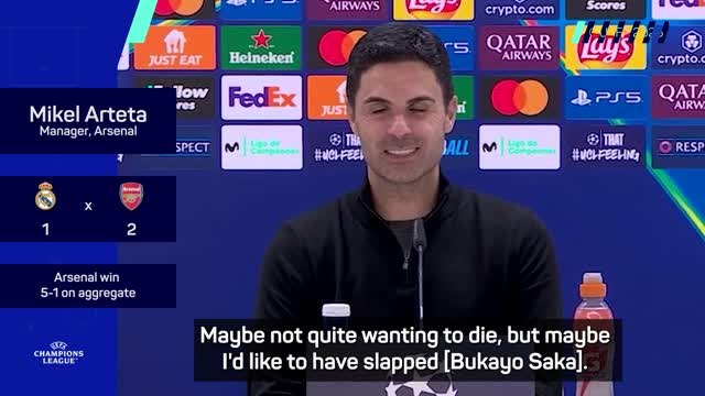 'I'd like to have slapped him' - Arteta reacts to Saka horror penalty