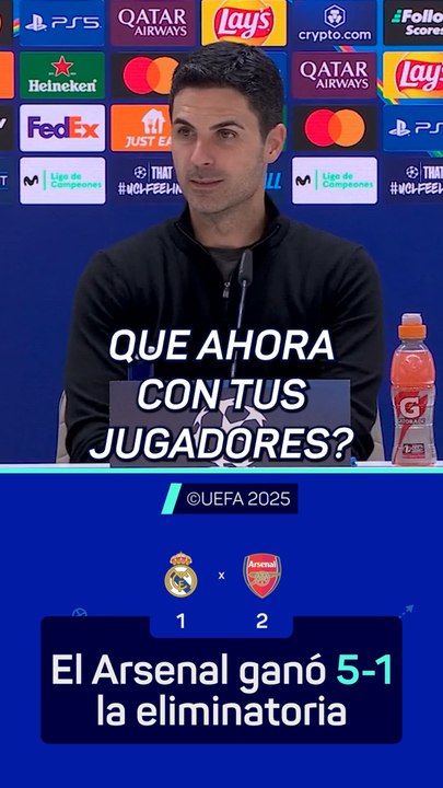 El orgullo de Mikel Arteta tras la clasificación a semis en el Bernabéu