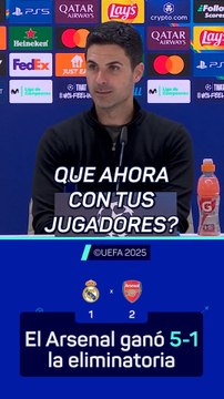 El orgullo de Mikel Arteta tras la clasificación a semis en el Bernabéu