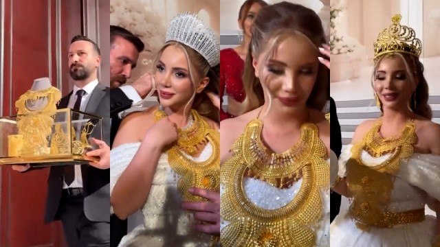 Böyle düğün töreni görülmedi: İbrahim Tatlıses şarkı söyledi, takılar cam kutularda getirildi