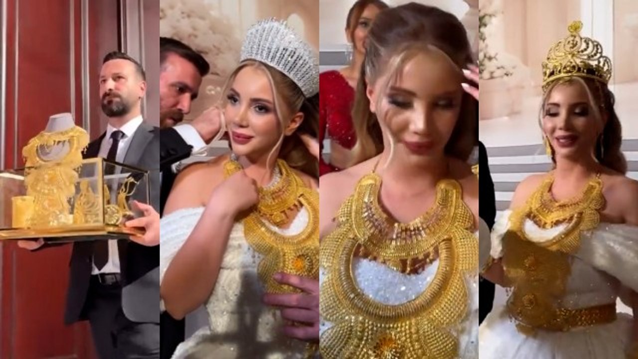 Böyle düğün töreni görülmedi: İbrahim Tatlıses şarkı söyledi, takılar cam kutularda getirildi