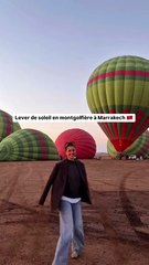 Un lever de soleil magique en montgolfière au-dessus de Marrakech 🇲🇦