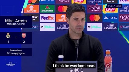 'Immense' Rice was decisive in the tie - Arteta