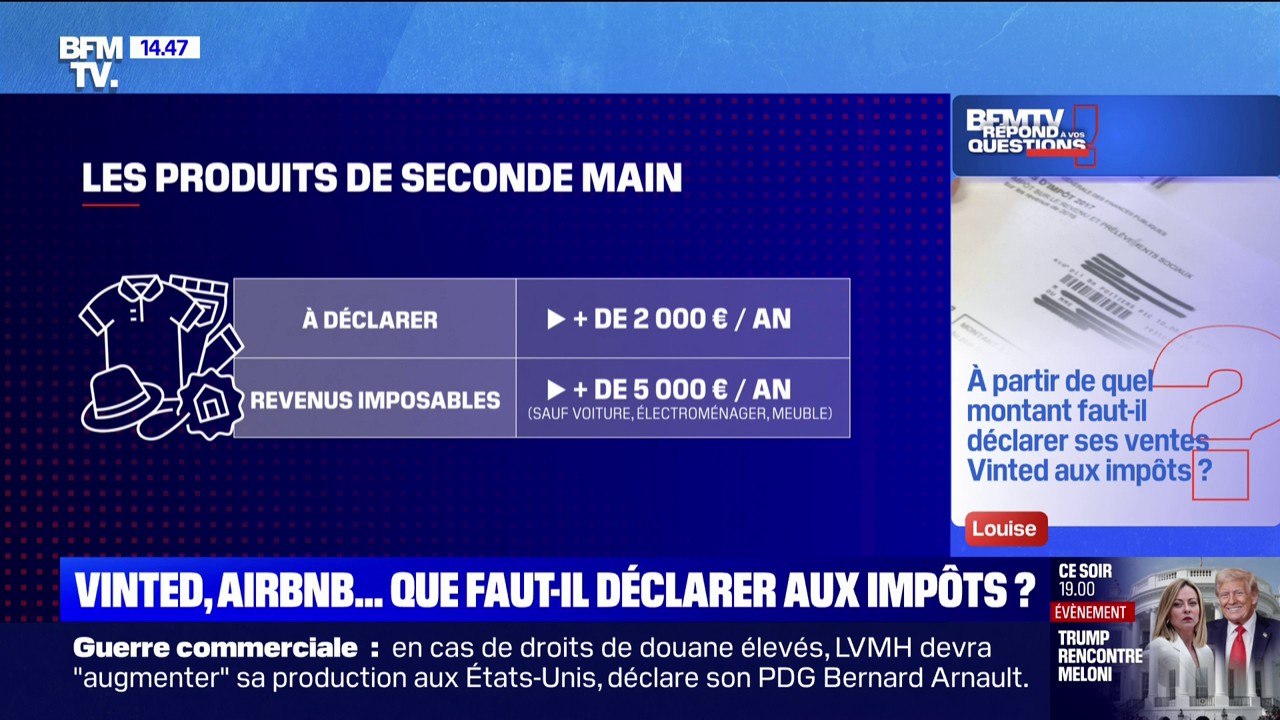 À partir de quel montant faut-il déclarer ses ventes Vinted aux impôts? BFMTV répond à vos questions