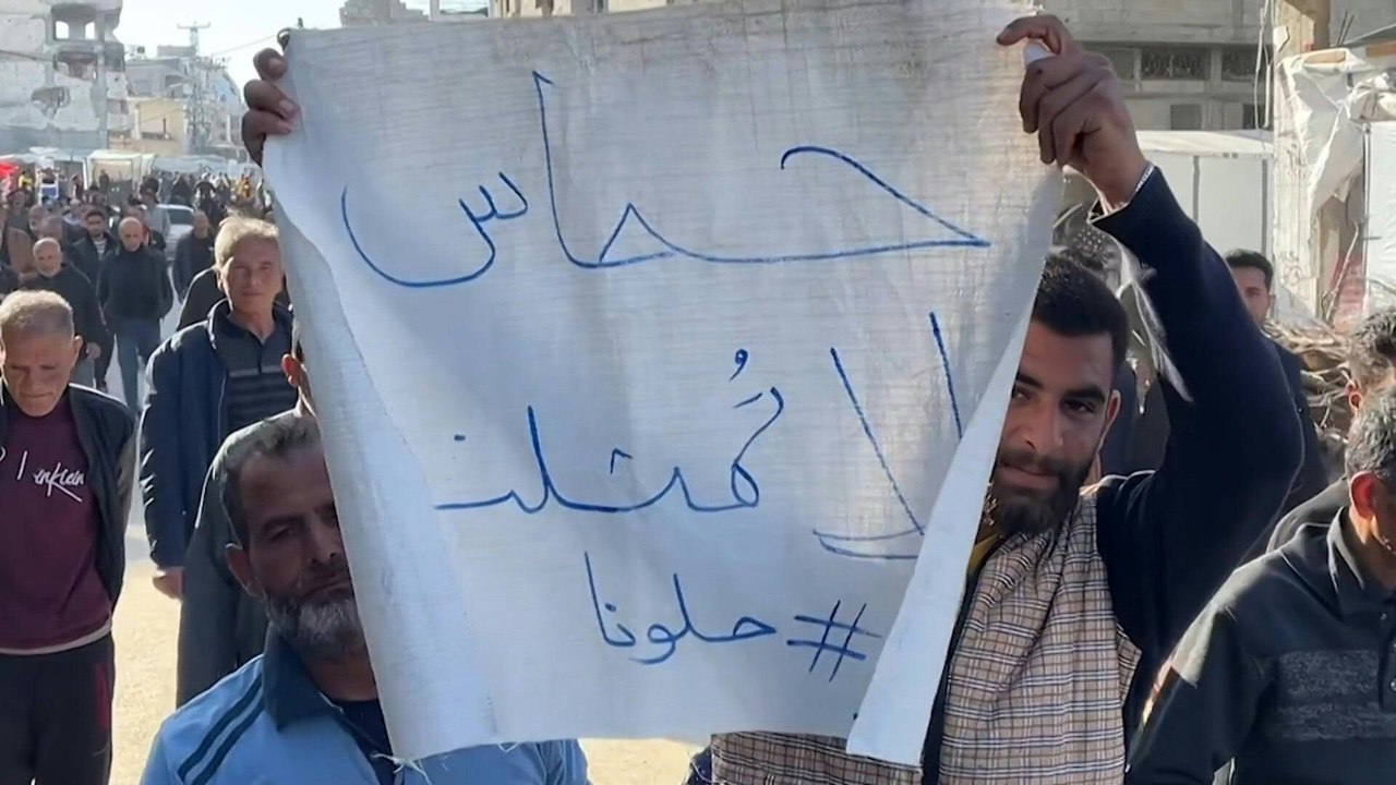 'Es reicht!': Menschen im Gazastreifen protestieren erneut gegen Hamas und Krieg