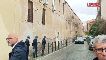 Papa Francesco, l'arrivo a Regina Coeli
