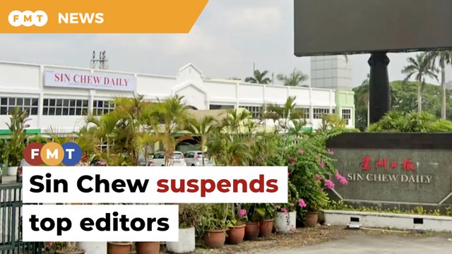 Sin Chew suspends top editors over Jalur Gemilang snafu