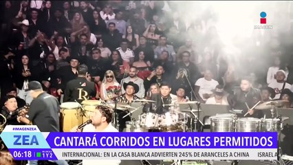 Luis R. Conriquez cantará corridos sólo en lugares permitidos