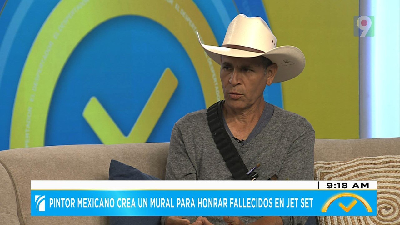 Pintor Mexicano crea un mural para honrar fallecidos en Jet Set | El Despertador