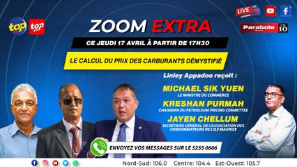 ZOOM EXTRA: Linley Appadoo recoit Michael Sik Yuen, Kreshan Purmah et Jayen Chellum