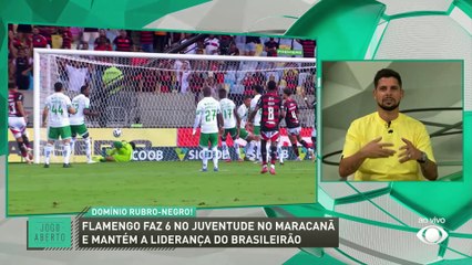 Flamengo goleia o Juventude e Cicinho vê o rubro-negro forte pelo título