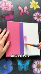 tissue diy art #diyart #dailymotion