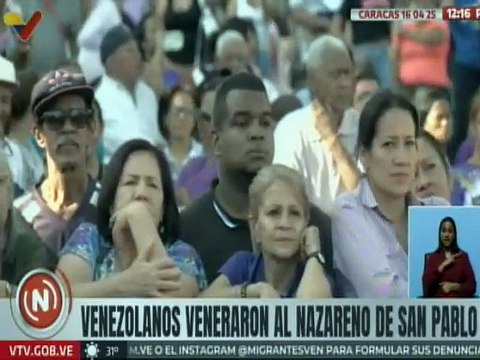 Devotos acompañaron al Nazareno de San Pablo en su procesión por Caracas