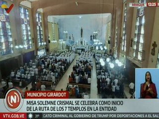Aragua | Misa Solemne Crismal marcará el inicio de la visita a los siete templos en Girardot