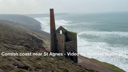Dramatic Cornish coast near St Agnes - Video by Andrew Townsend