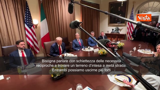 Meloni: Bisogna parlare con schiettezza e trovare intesa a metà strada. Insieme siamo più forti