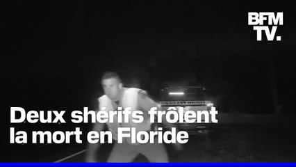 Floride: deux shérifs esquivent de peu une voiture folle sur l'autoroute