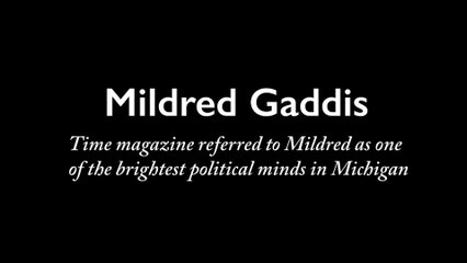 A message from Mildred Gaddis