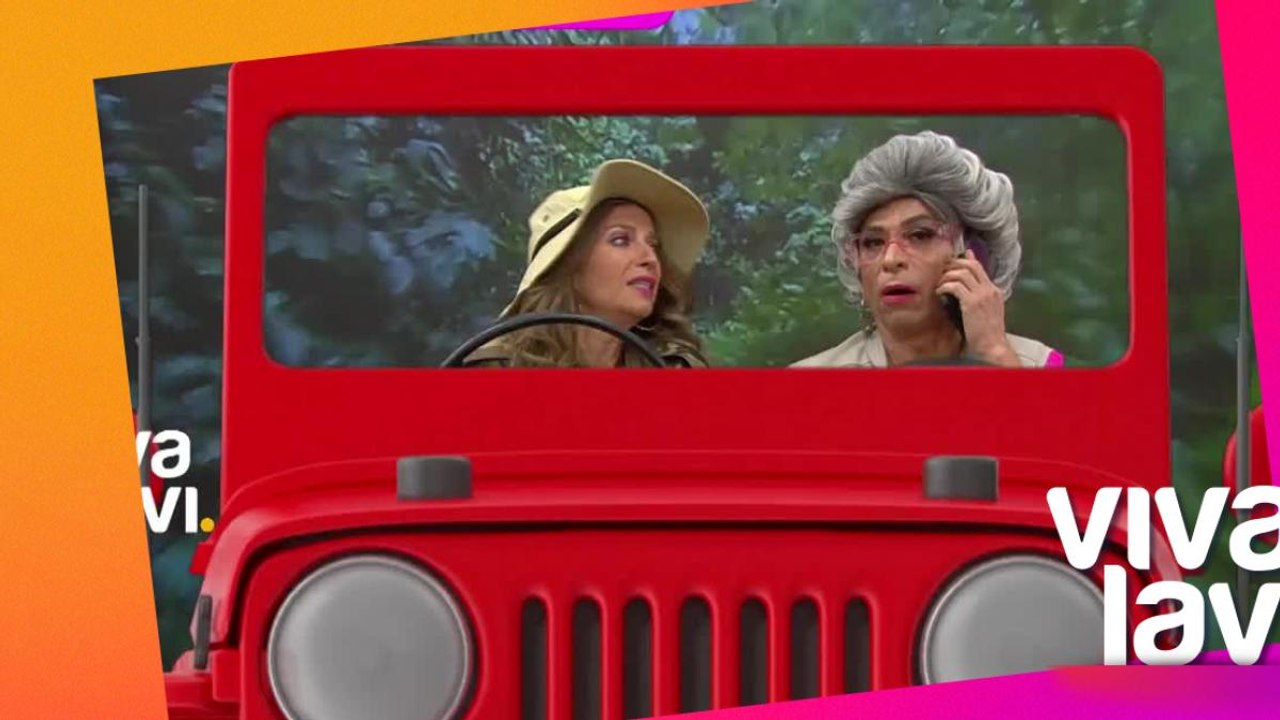 El exótico paseo de Gaby Quiroga y la Maestra Resurrección