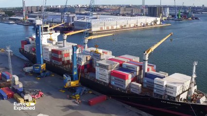 Port w Antwerpii: Europa chce przyspieszyć eksport do USA w obawie przed cłami