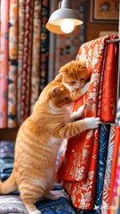 A#cat#shopping#for#his#cute#kitten#also#stich#for#her
