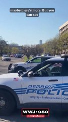 Detroit police converge on handcuffed man who escaped custody