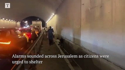 Iran launches missile attack on Jerusalem(360P)