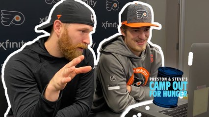 Camp Out For Hunger 2021 - Claude Giroux & Travis Sanheim