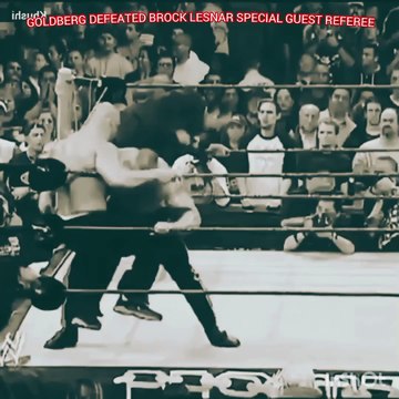 The Epic Clash: Goldberg Destroys Brock Lesnar with Special Guest Referee!