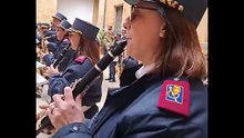 Caltanissetta - La Banda musicale nell'atrio del Comune (17.04.25)