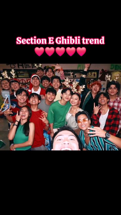 Section E ghibli trend for their Christmas party #amnse Ang mutya ng section E episode 15