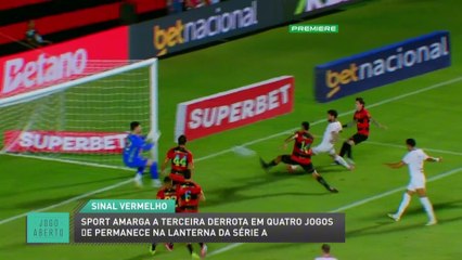 Sport amarga a terceira derrota de quatro jogos e permanece na lanterna da Série A