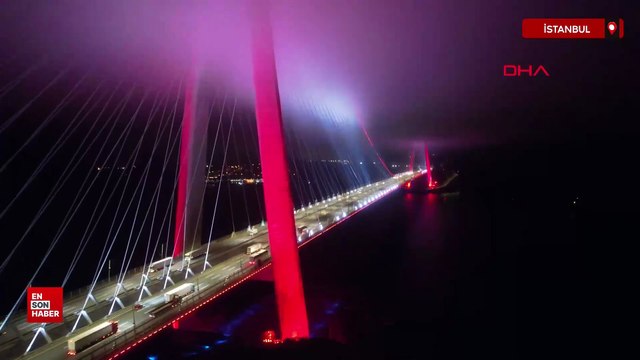 Yavuz Sultan Selim Köprüsü’ndeki eşsiz sis manzarası