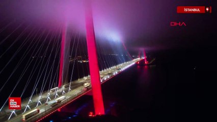 Yavuz Sultan Selim Köprüsü’ndeki eşsiz sis manzarası